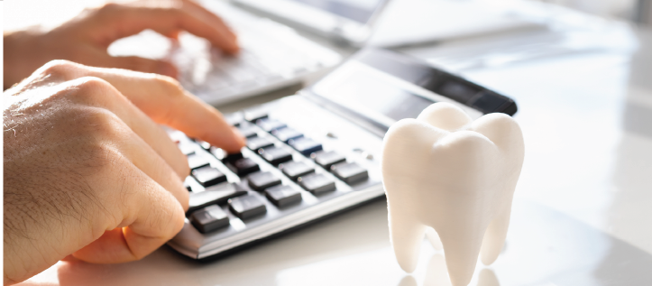 A dentist calculating to submit a Spirit Dental claim