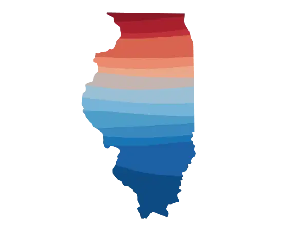 Graphic of the state of Illinois representing Spirit Dental Insurance in Illinois